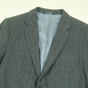 Banana Republic Tailored Slim Fit Blazer Mens 46R Gray Herringbone Cotton
